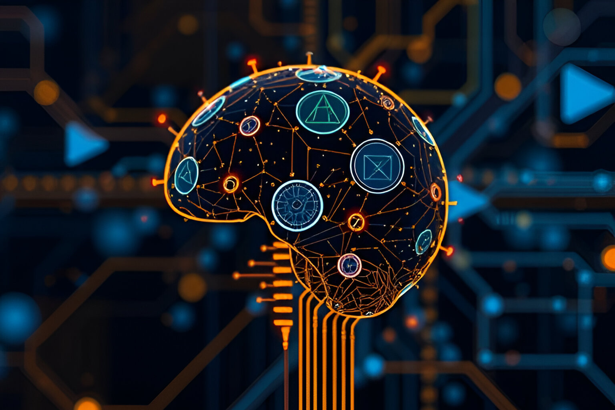 Stylized cloud icons representing cloud computing services